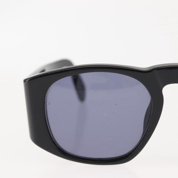 CHANEL COCO Mark Matelasse Sunglasses plastic Black CC Auth SW1681